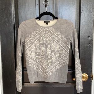 J Crew Merino Wool Patterned Sweater ❄️
